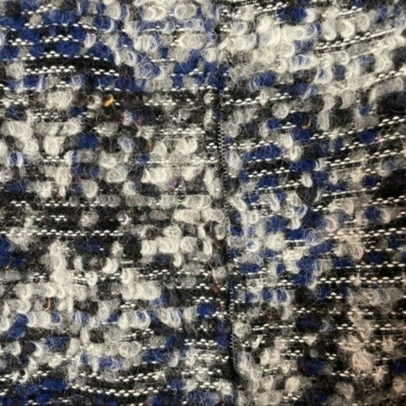 Parker Tweed Alpaca Wool Blend Lambskin Trim Blazer - Picture 3 of 8